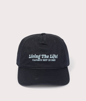Carhartt WIP Appetite Cap in Black at EQVVS, front