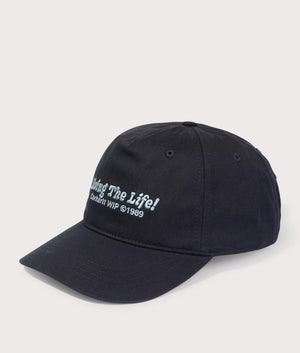 Carhartt WIP Appetite Cap in Black at EQVVS, angle