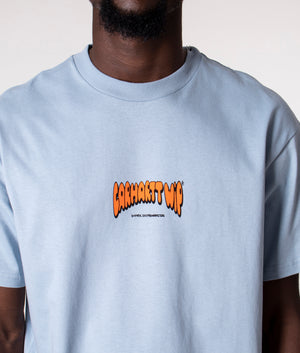 Relaxed-Fit-Bubble-Script-Logo-T-Shirt-Misty-Sky-Carhartt-WIP-EQVVS