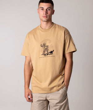 Relaxed-Fit-Lucky-Painter-T-Shirt-Dusty-H-Brown/Black-Carhartt-WIP-EQVVS