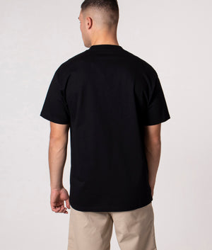 Relaxed-Fit-Lucky-Painter-T-Shirt-Black/Misty-Sky-Carhartt-WIP-EQVVS