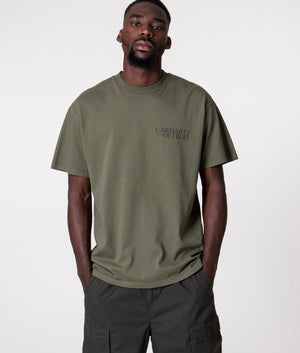 Undisputed T-Shirt in Khaki by Carhartt WIP at EQVVS. Front Shot. 