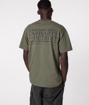 Undisputed T-Shirt in Khaki by Carhartt WIP at EQVVS. Back Shot. 