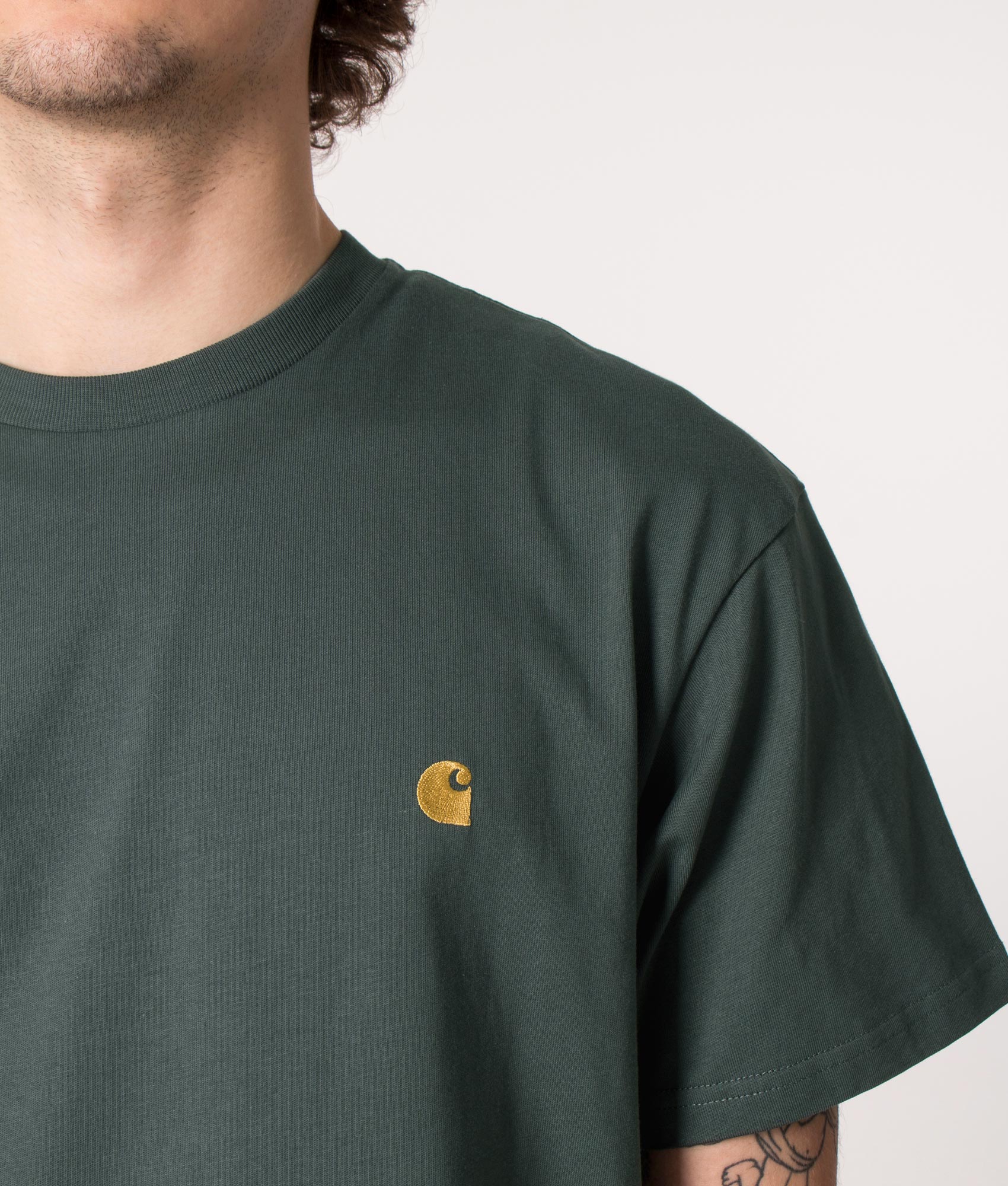 Relaxed-Fit-Chase-T-Shirt-Jura/Gold-Carhartt-WIP-EQVVS