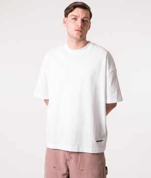 Relaxed-Fit-Link-Script-T-Shirt-White/Black-Carhartt-WIP-EQVVS