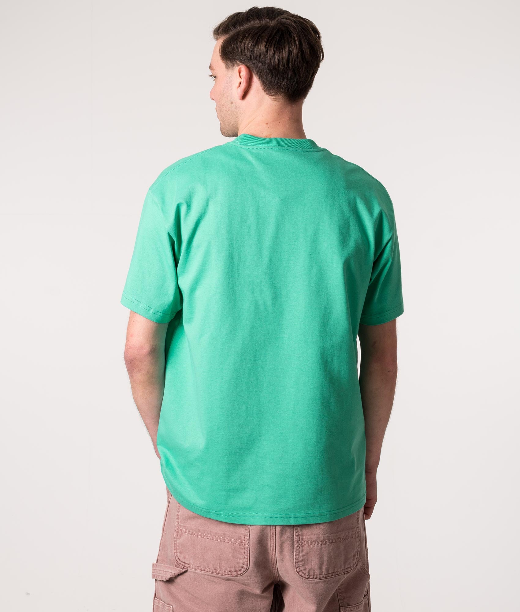 Relaxed-Fit-Snek-T-Shirt-Aqua-Green-Carhartt-WIP-EQVVS