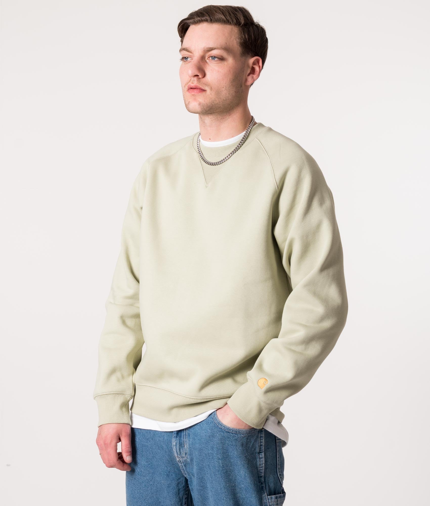Chase-Sweatshirt-Agave/Gold-Carhartt-WIP-EQVVS