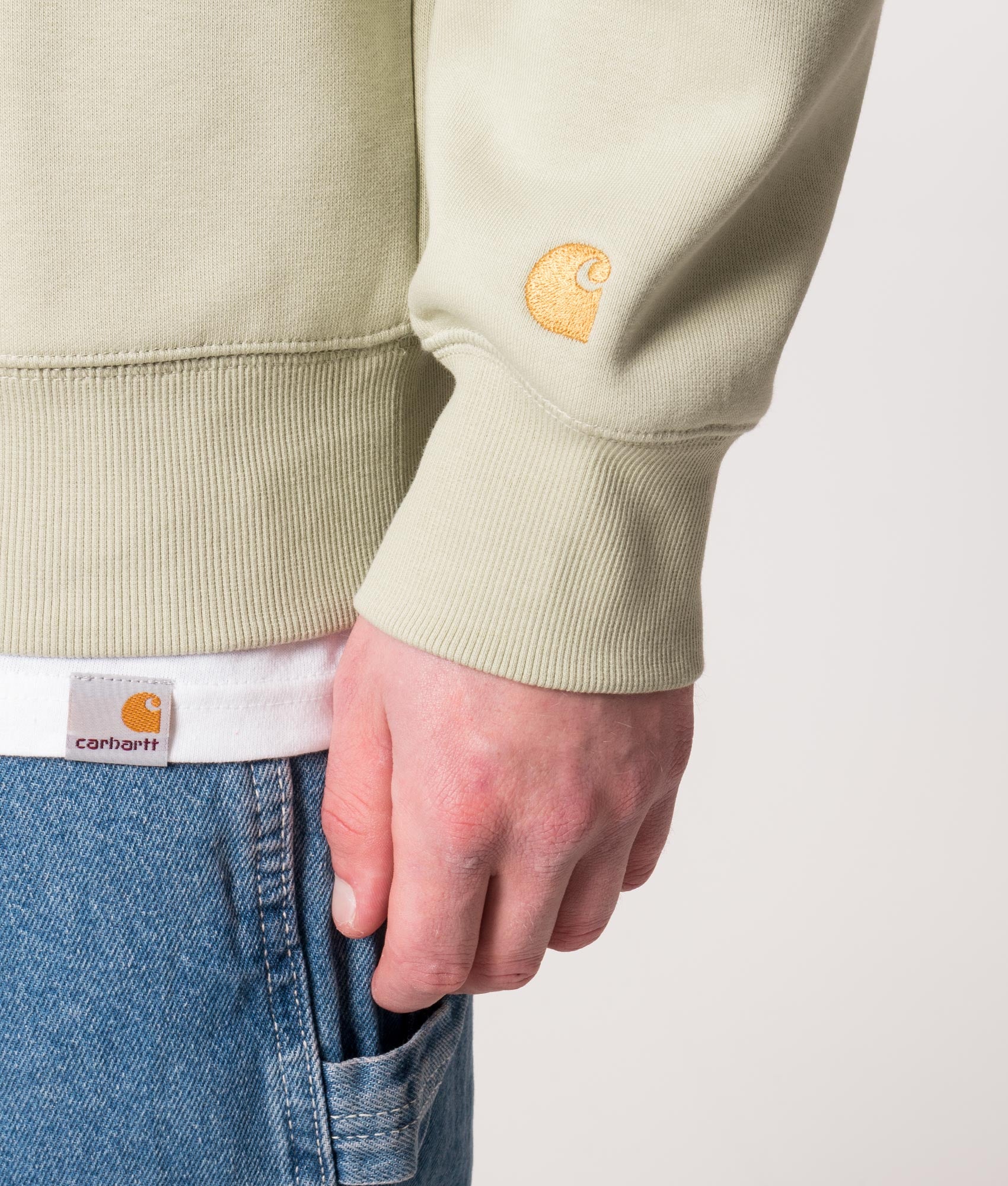 Chase-Sweatshirt-Agave/Gold-Carhartt-WIP-EQVVS