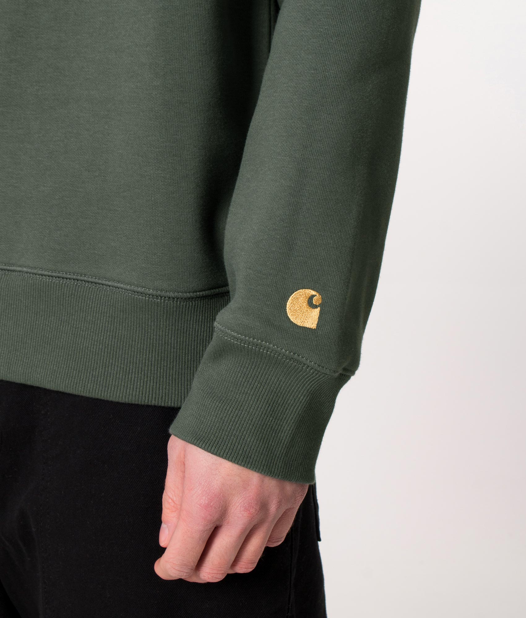 Chase-Sweatshirt-Jura/Gold-Carhartt-WIP-EQVVS