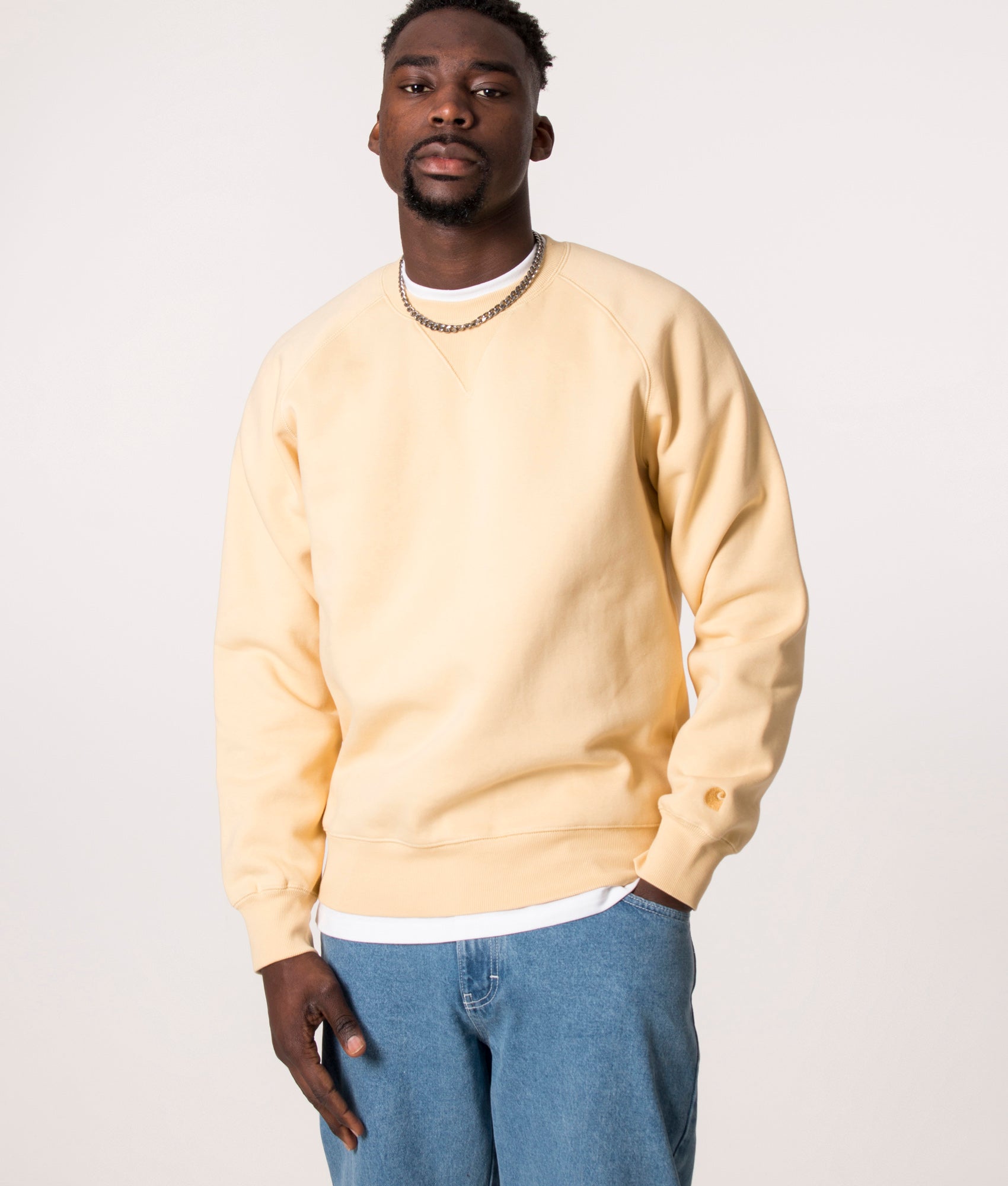 Chase-Sweatshirt-Citron/Gold-Carhartt-WIP-EQVVS