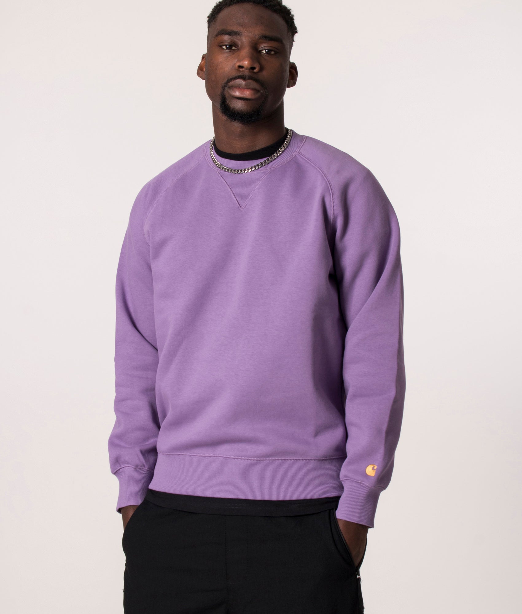 Chase-Sweatshirt-Violanda/Gold-Carhartt-WIP-EQVVS