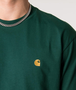 Relaxed-Fit-Chase-T-Shirt-Botanic/Gold-Carhartt-WIP-EQVVS