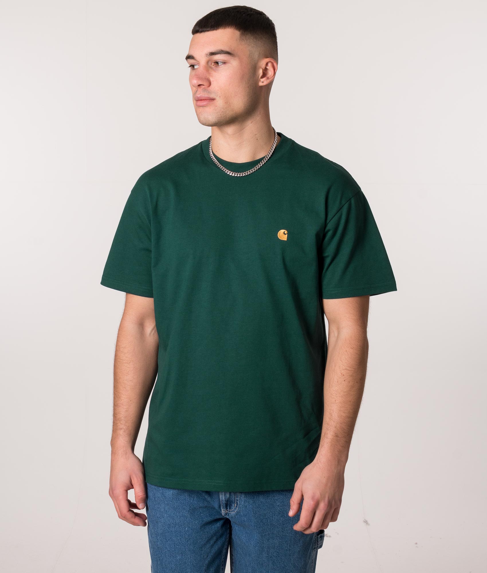 Relaxed-Fit-Chase-T-Shirt-Botanic/Gold-Carhartt-WIP-EQVVS