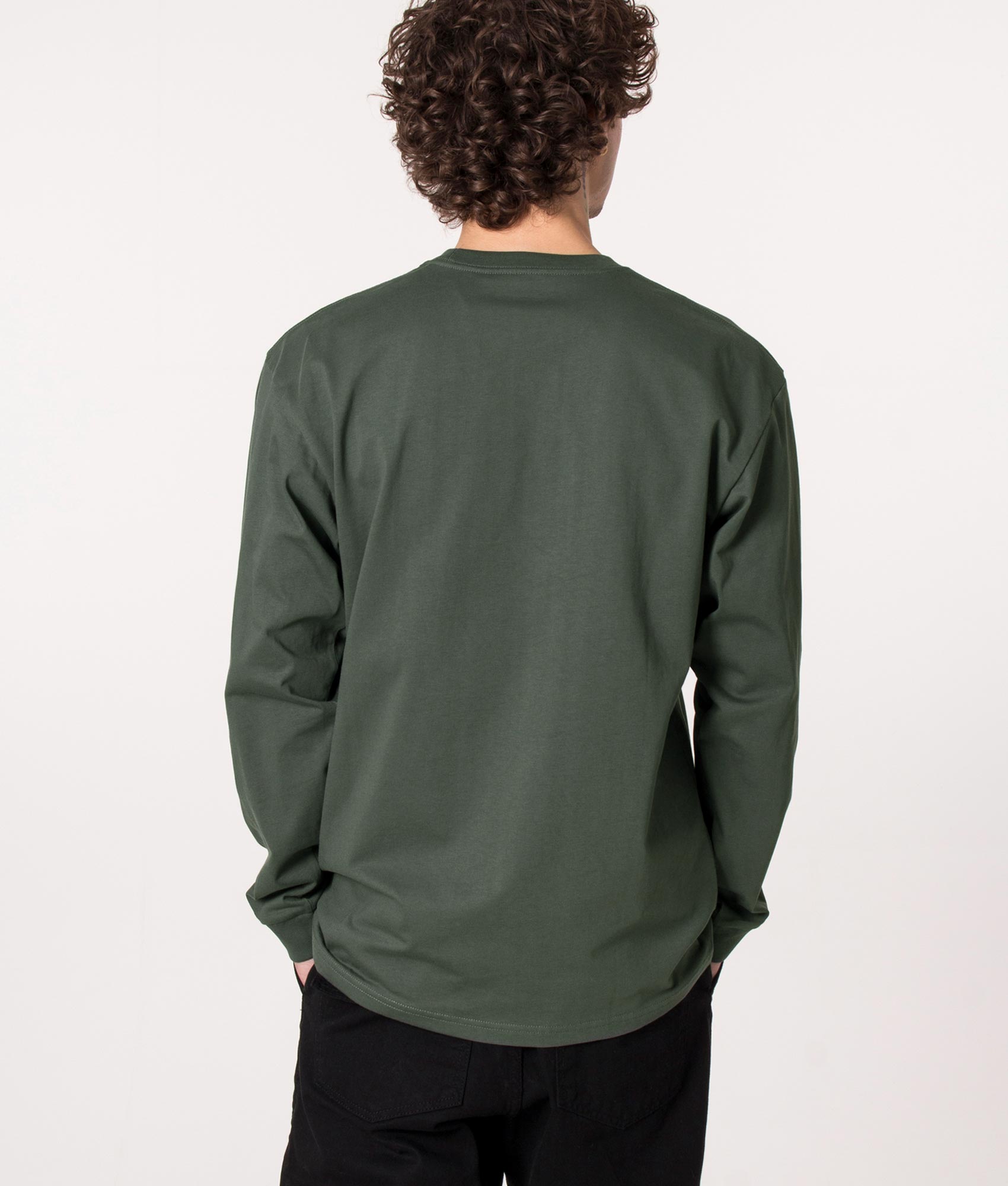 Relaxed-Fit-Long-Sleeve-Chase-T-Shirt-Jura/Gold-Carhartt-WIP-EQVVS
