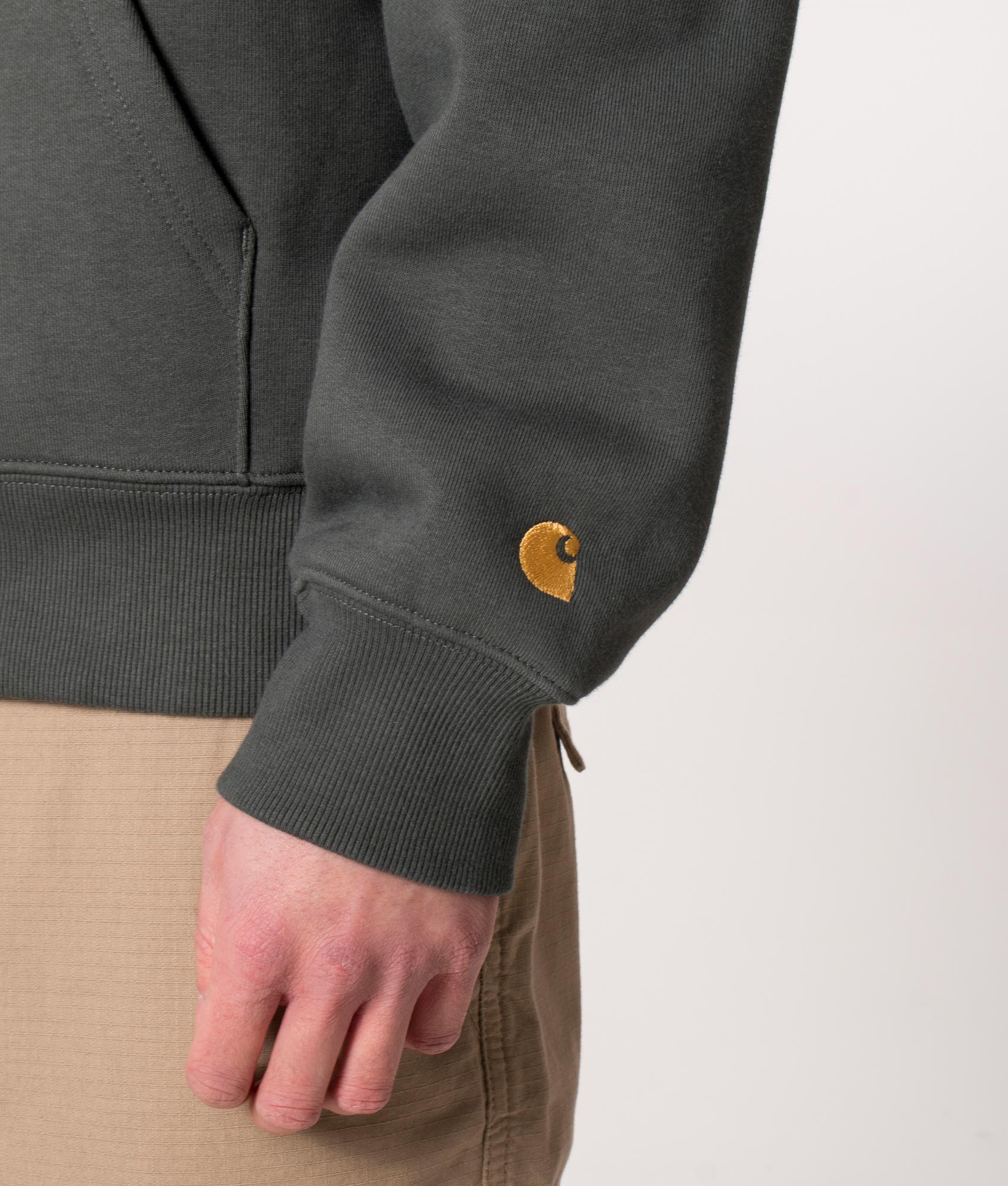 Quarter-Zip-Chase-Sweatshirt-Jura/Gold-Carhartt-WIP-EQVVS