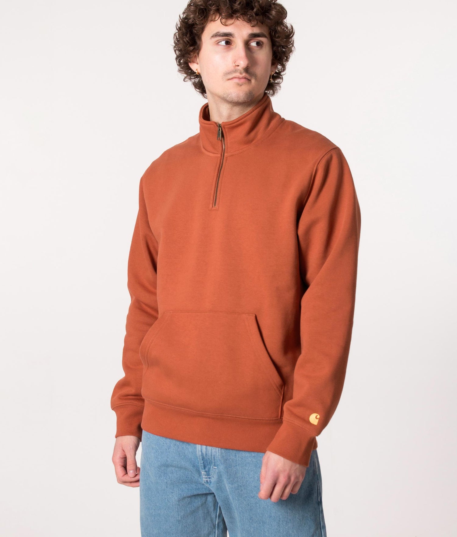 Quarter Zip Chase Sweatshirt Phoenix/Gold | Carhartt WIP | EQVVS