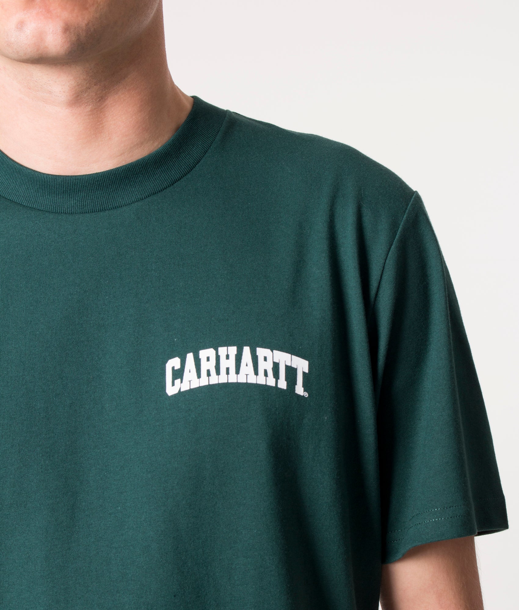 University-Script-T-Shirt-Botanic/White-Carhartt-WIP-EQVVS