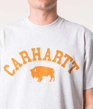 Relaxed-Fit-Locker-T-Shirt-Ash-Heather/Brown-Carhartt-WIP-EQVVS