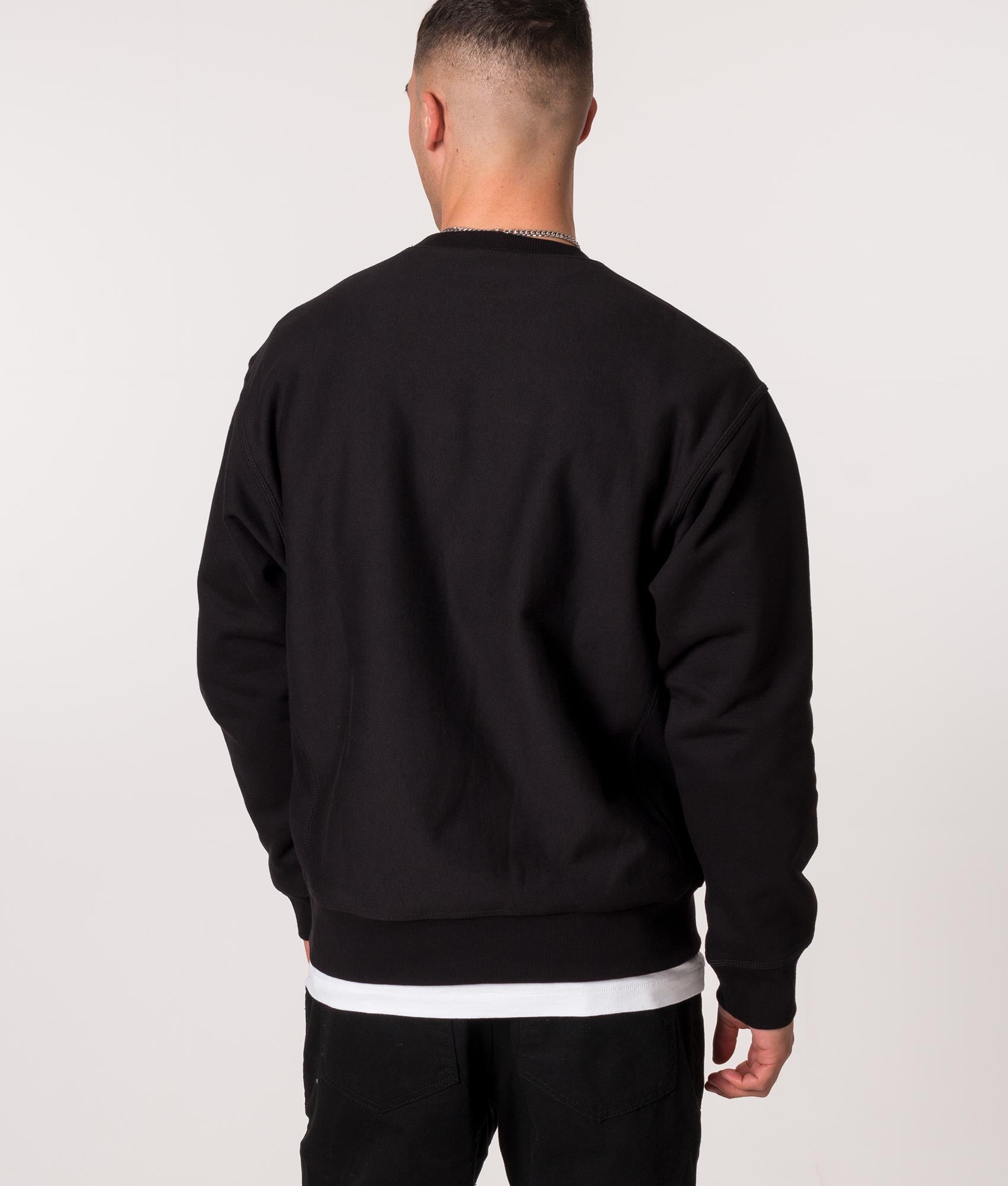 Relaxed Fit Locker Sweatshirt Black/White | Carhartt WIP | EQVVS