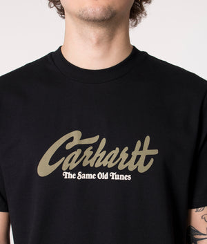 Old-Tunes-T-Shirt-Black-Carhartt-WIP-EQVVS
