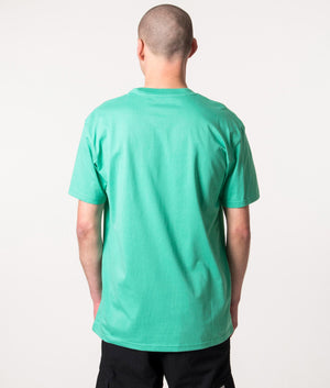 Relaxed-Fit-Heat-Script-T-Shirt-Aqua-Green-Carhartt-WIP-EQVVS