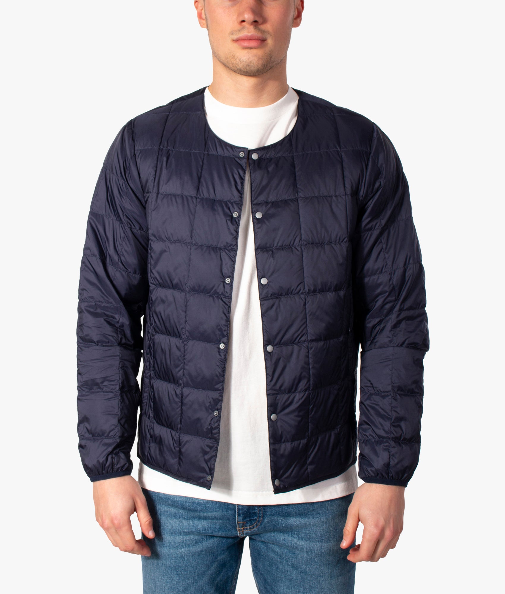 Crew-Neck-Button-Down-Inner-Down-Jacket-Navy-TAION-EQVVS