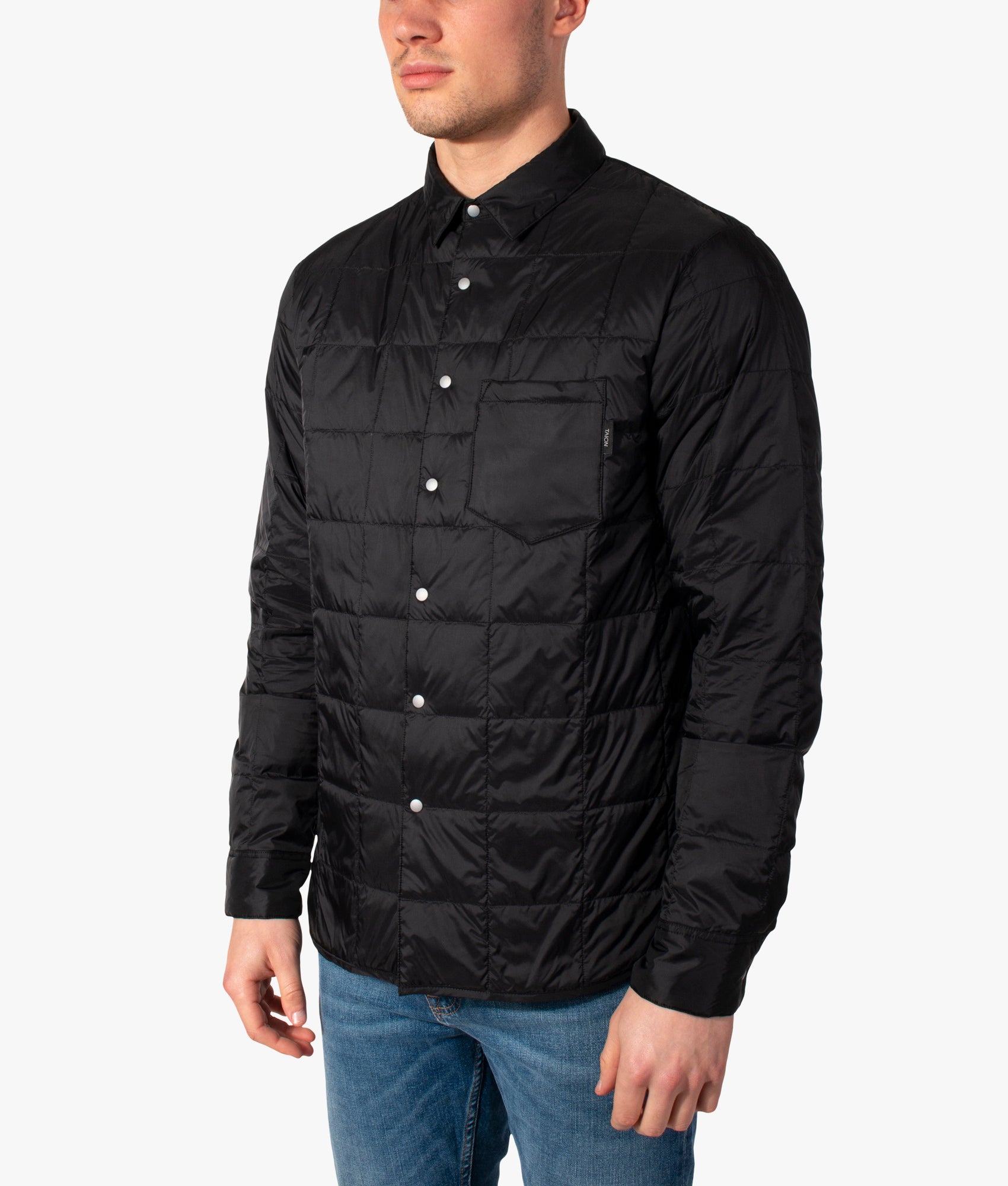 Basic-Down-OverShirt-Jacket-Black-TAION-EQVVS 
