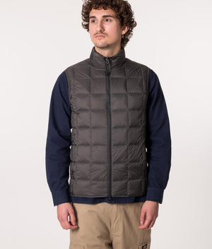 Zip-Through-Hi-Neck-Gilet-Charcoal-TAION-EQVVS