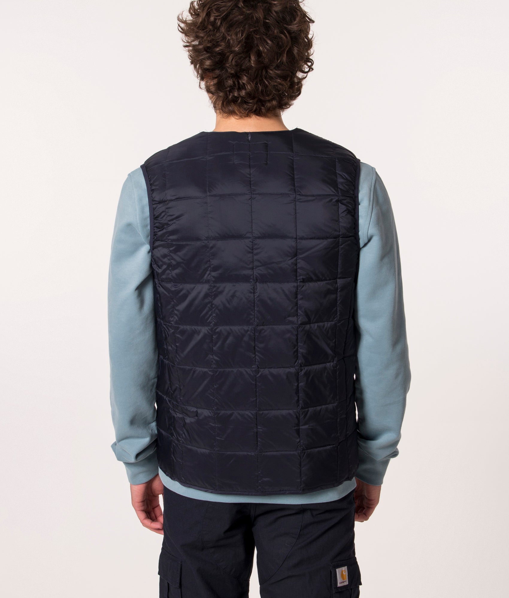 Zip-Through-Crew-Neck-W-Down-Gilet-Navy-TAION-EQVVS