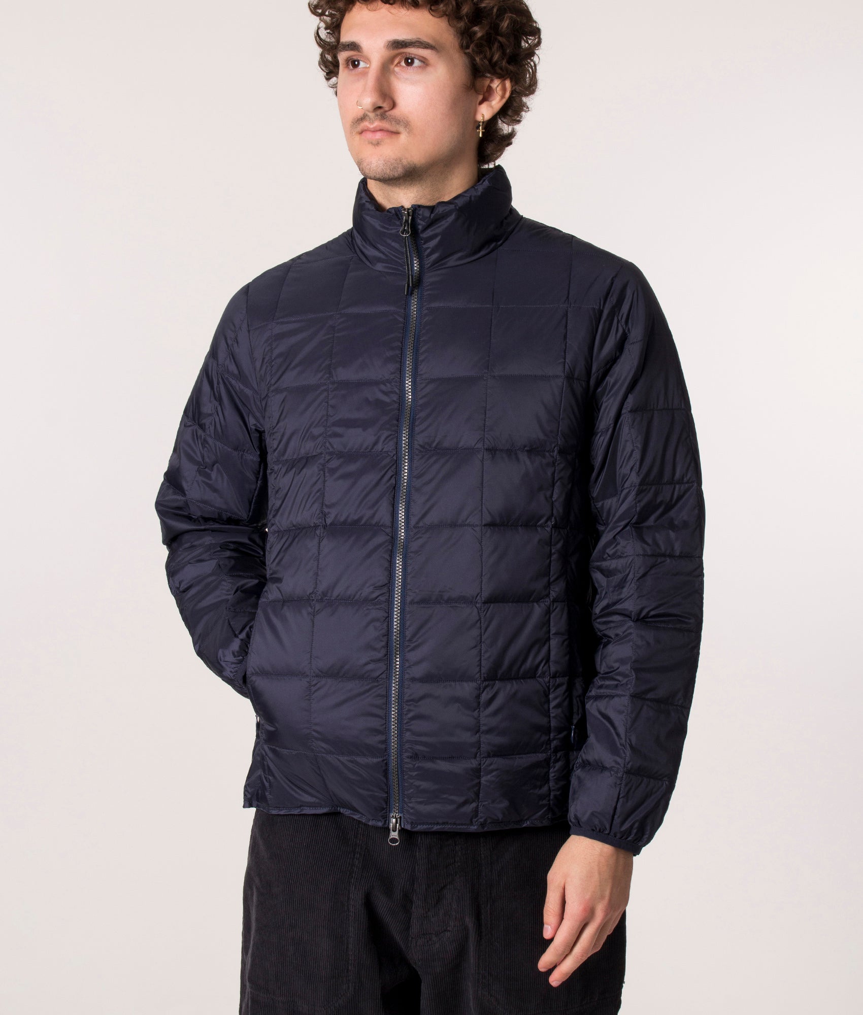 Zip-Through-Hi-Neck-Down-Jacket-Navy-TAION-EQVVS