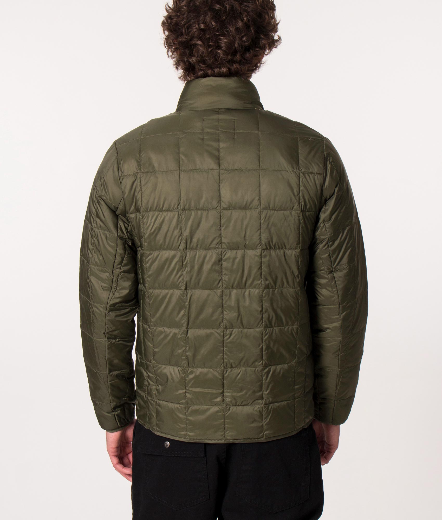 Zip-Through-Hi-Neck-Down-Jacket-Olive-TAION-EQVVS