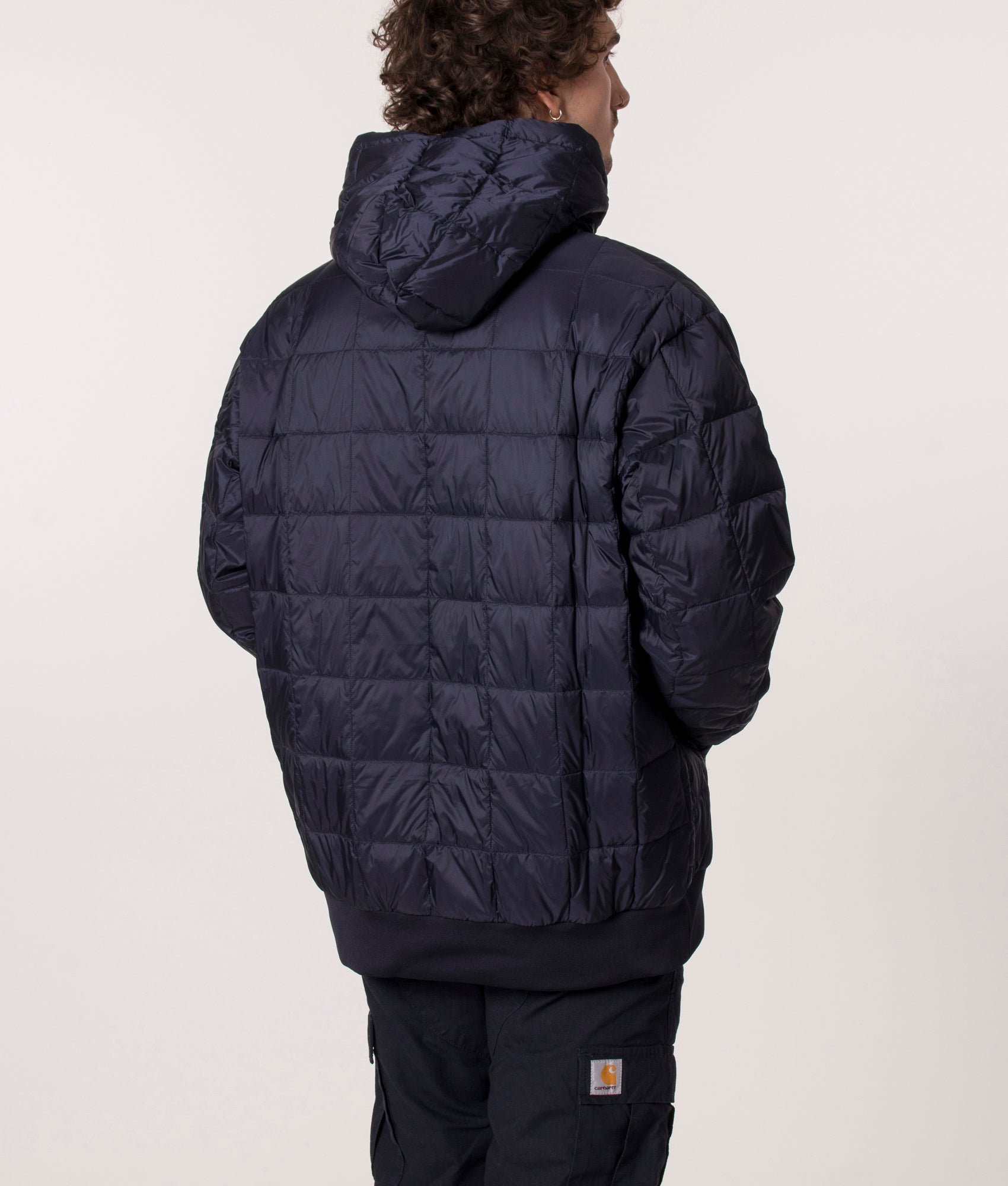 Quilted-Down-Hoodie-Navy-TAION-EQVVS