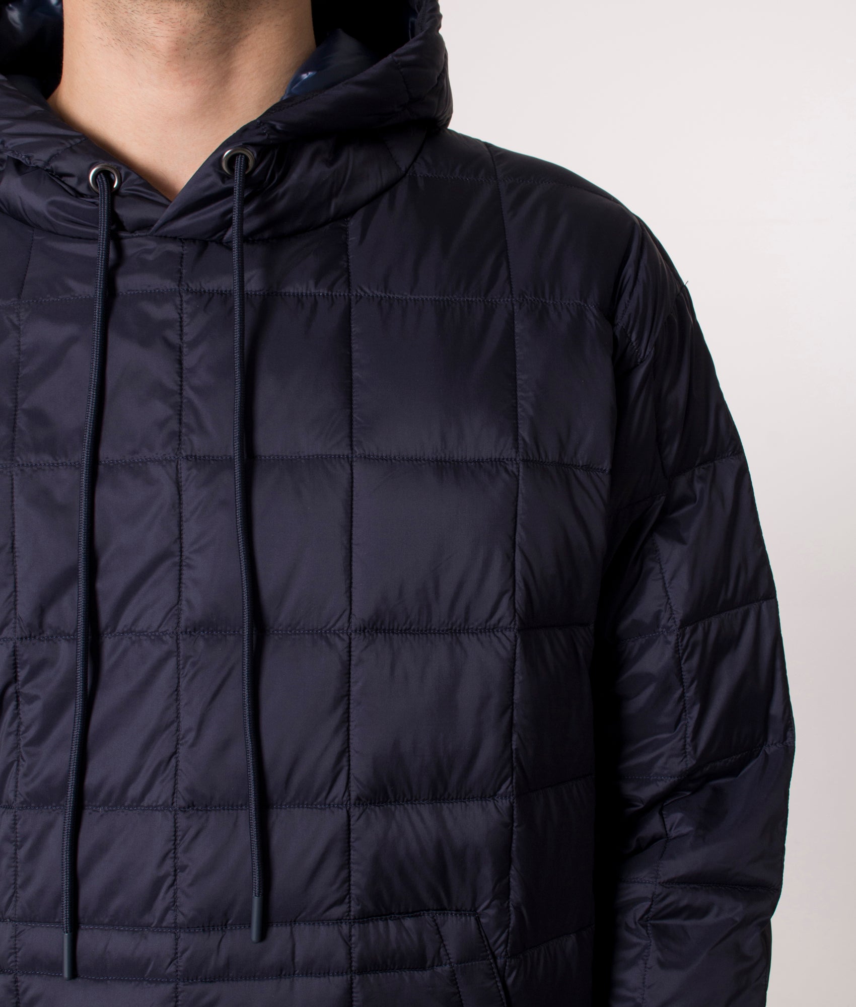 Quilted-Down-Hoodie-Navy-TAION-EQVVS