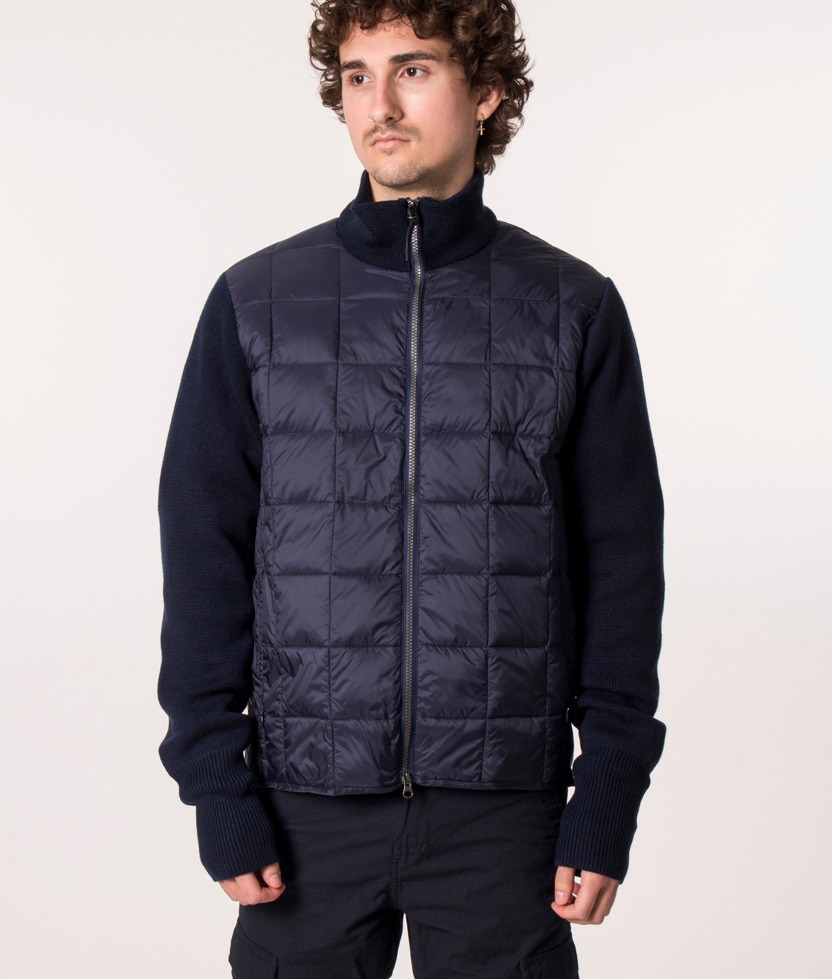 High-Neck-Down-Hybrid-Jacket-Navy-TAION-EQVVS