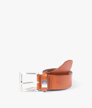 Leather-Branded-Hardware-Keeper-Belt-Medium-Brown-BOSS-EQVVS
