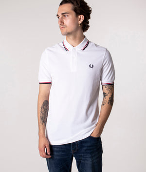 Twin-Tipped-Fred-Perry-Polo-White/Bright-Red/Navy-Fred-Perry-EQVVS