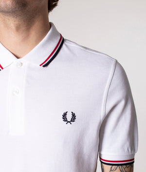 Twin-Tipped-Fred-Perry-Polo-White/Bright-Red/Navy-Fred-Perry-EQVVS