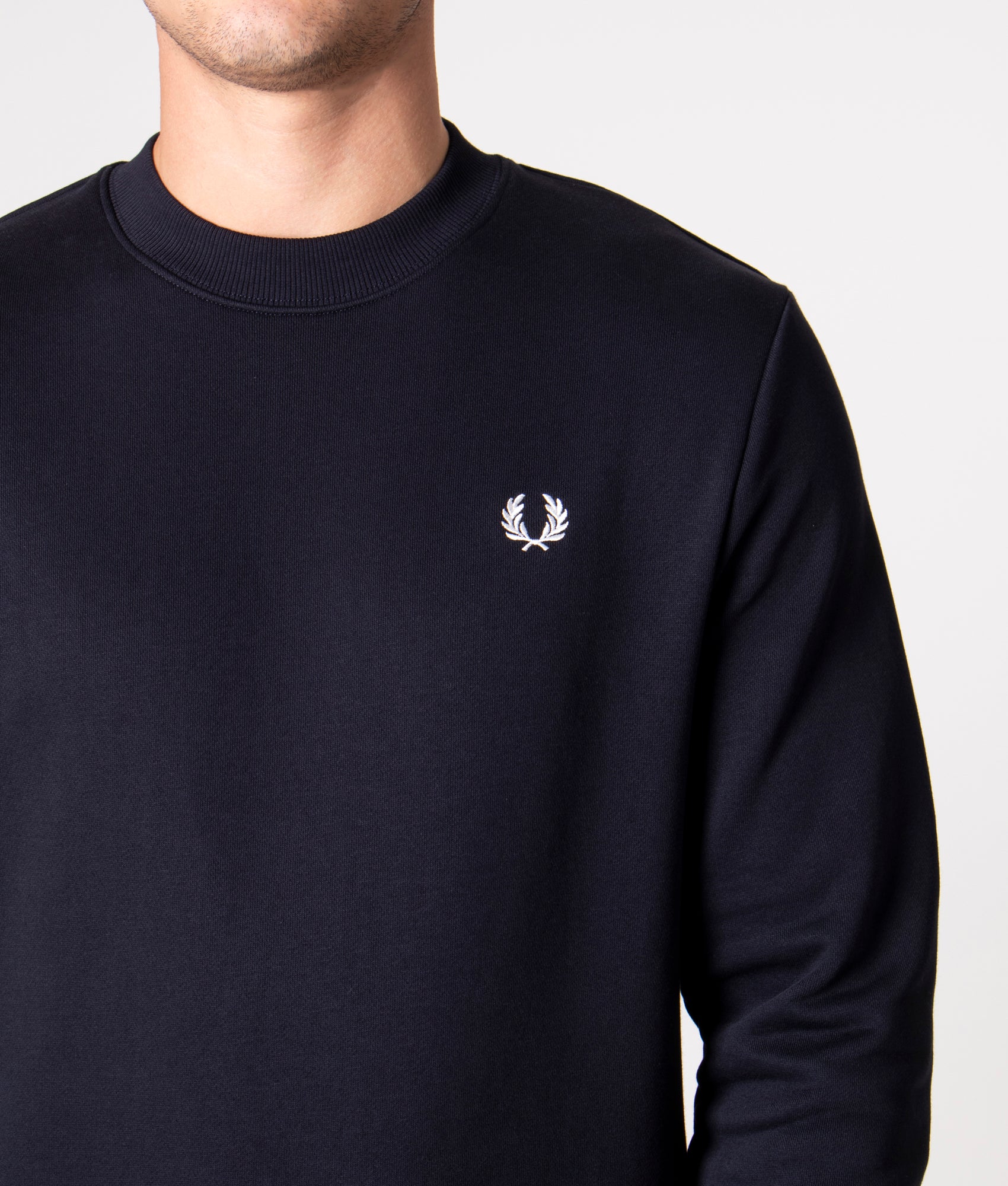 Crew-Neck-Sweatshirt-Navy-Fred-Perry-EQVVS