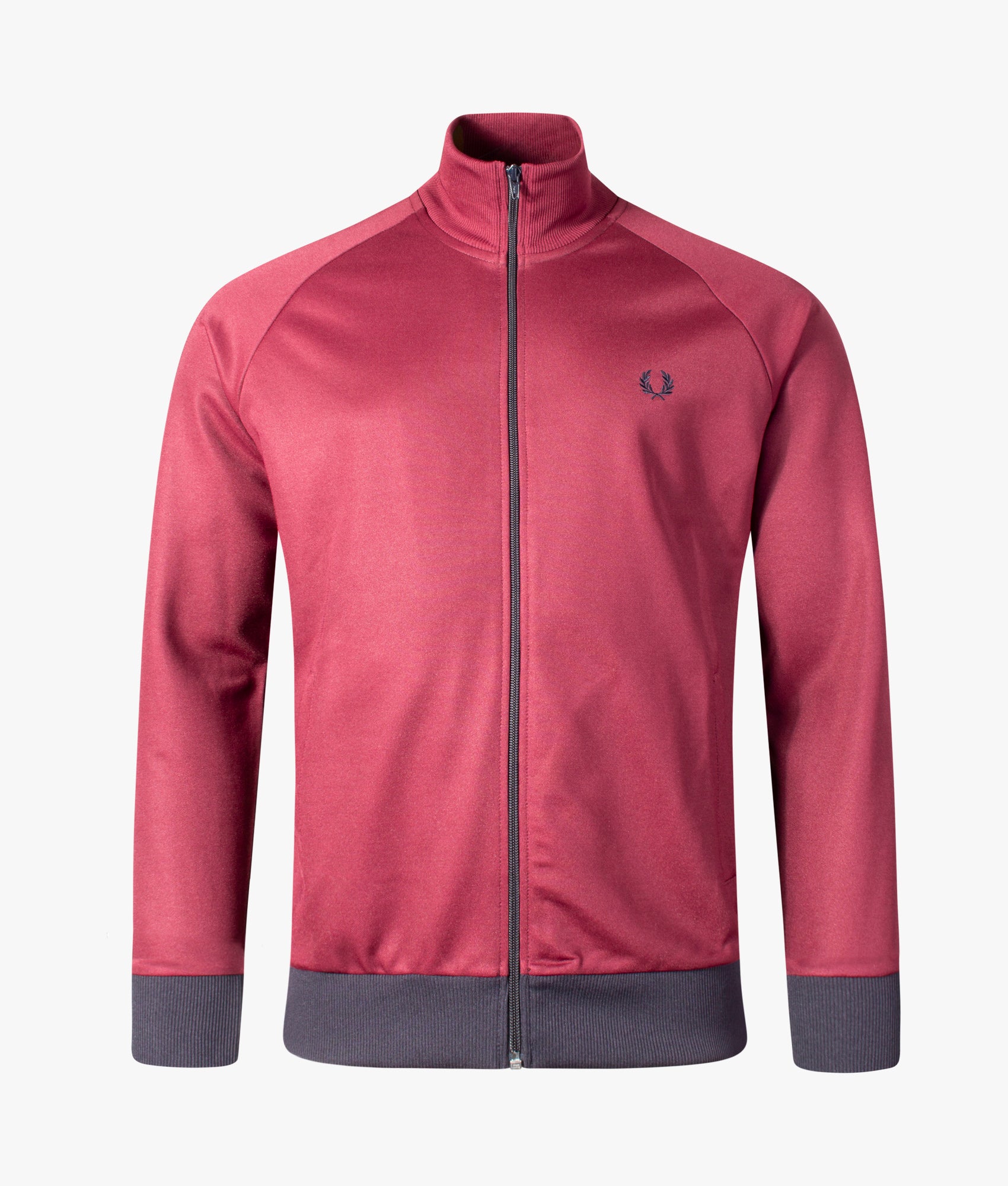 Regular Fit Contrast Trim Track Top