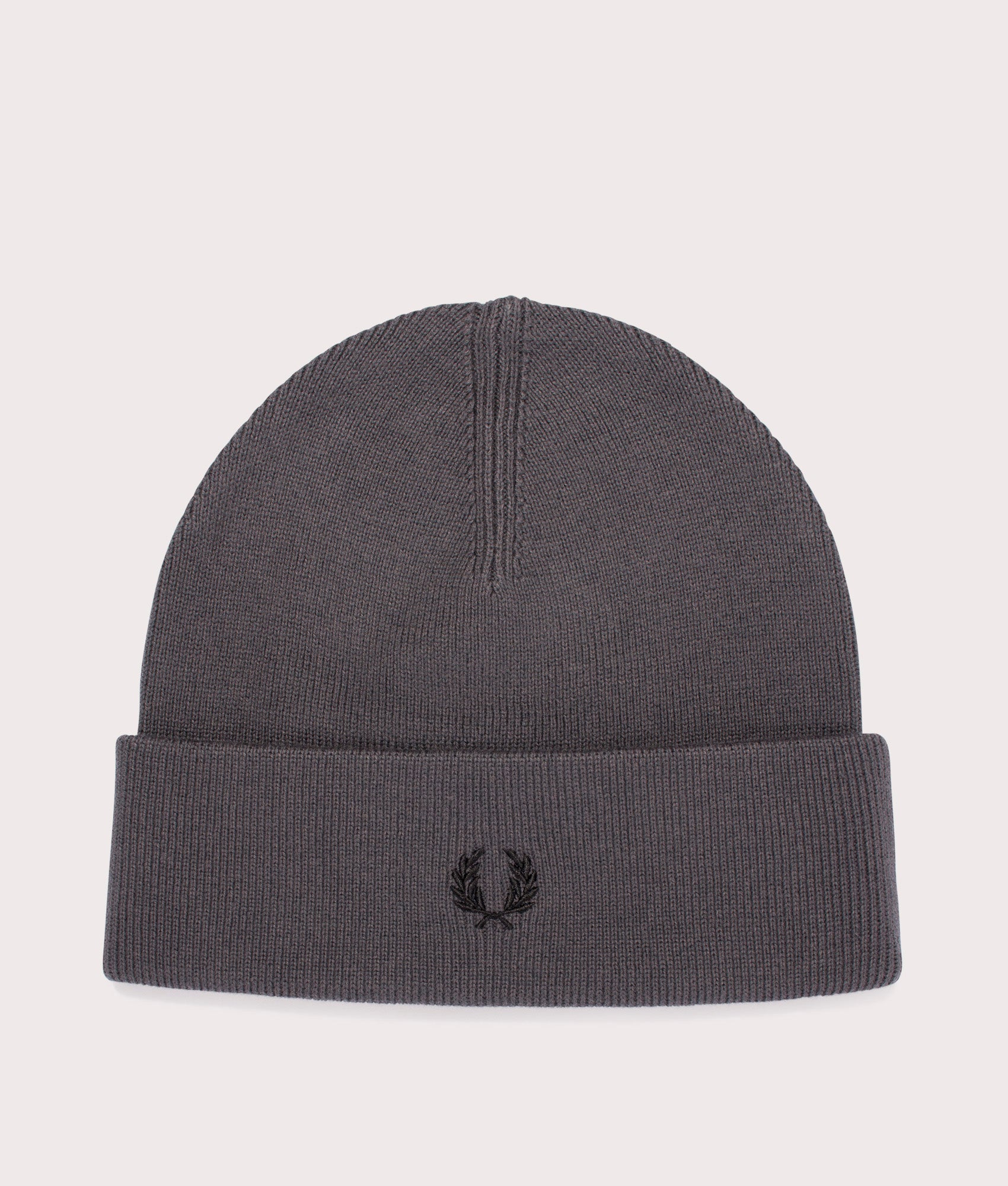 Merino-Wool-Beanie-Gunmetal-Fred-Perry-EQVVS