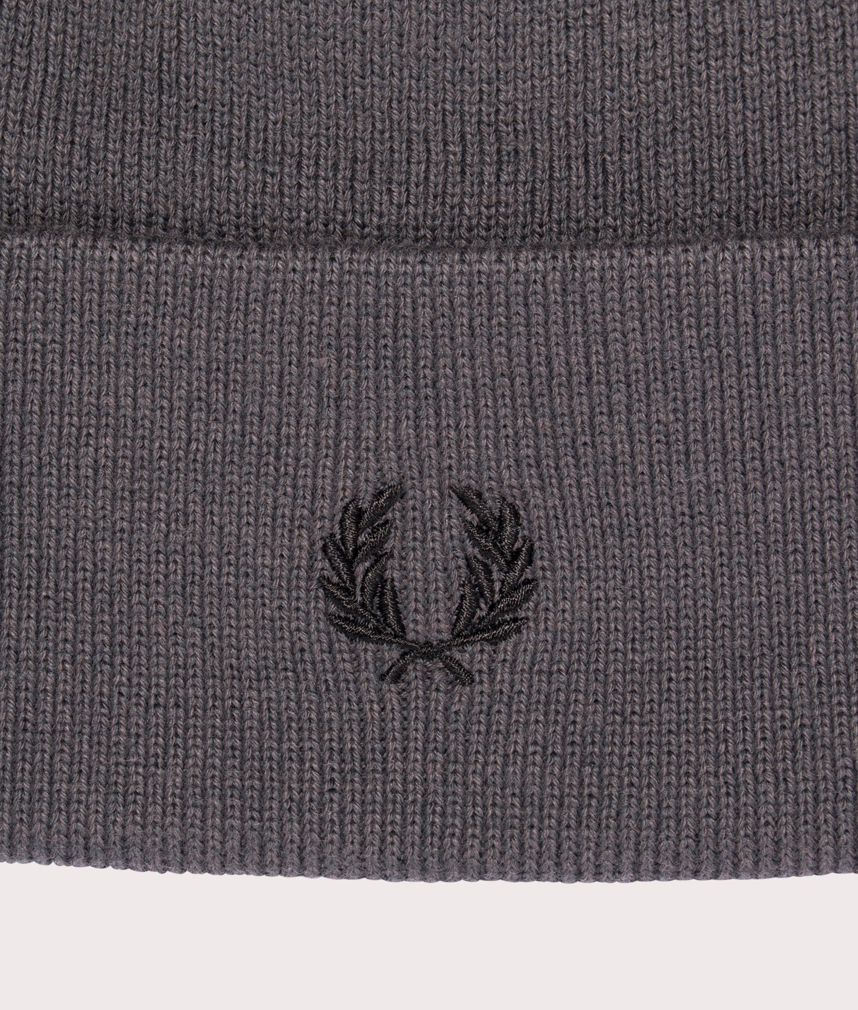Merino-Wool-Beanie-Gunmetal-Fred-Perry-EQVVS