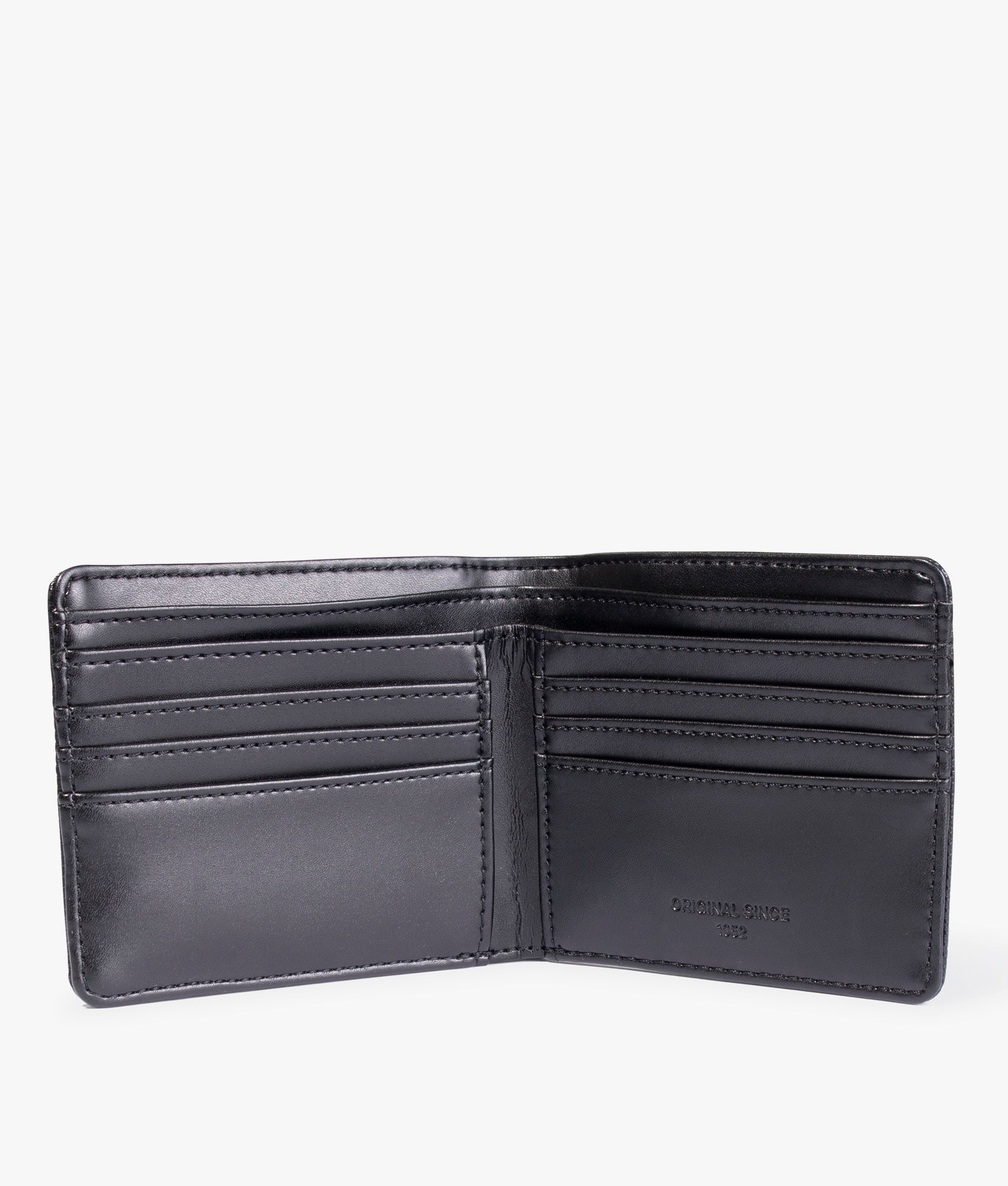 Regular Fit Piqué Textured PU Bilfold Wallet