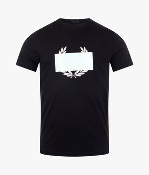 Laurel-Wreath-Print-T-Shirt-Black/White-Fred-Perry-EQVVS