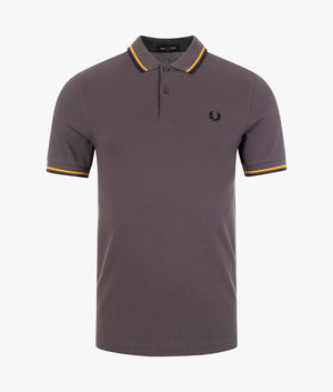 Twin-Tipped-Polo-Gunmetal-Gold/Black-Fred-Perry-EQVVS