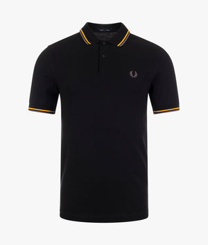 Twin-Tipped-Polo-Black-Gold/Gunmetal-Fred-Perry-EQVVS