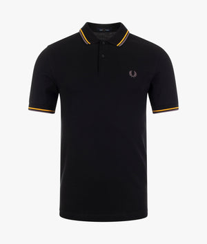 Twin-Tipped-Polo-Black-Gold/Gunmetal-Fred-Perry-EQVVS