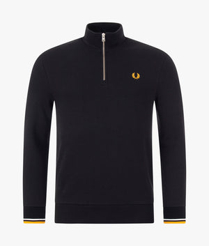Half-Zip-Sweatshirt-Black-Fred-Perry-EQVVS