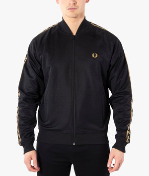 Regular Fit Gold Tape Bomber Track Top | Fred Perry | EQVVS