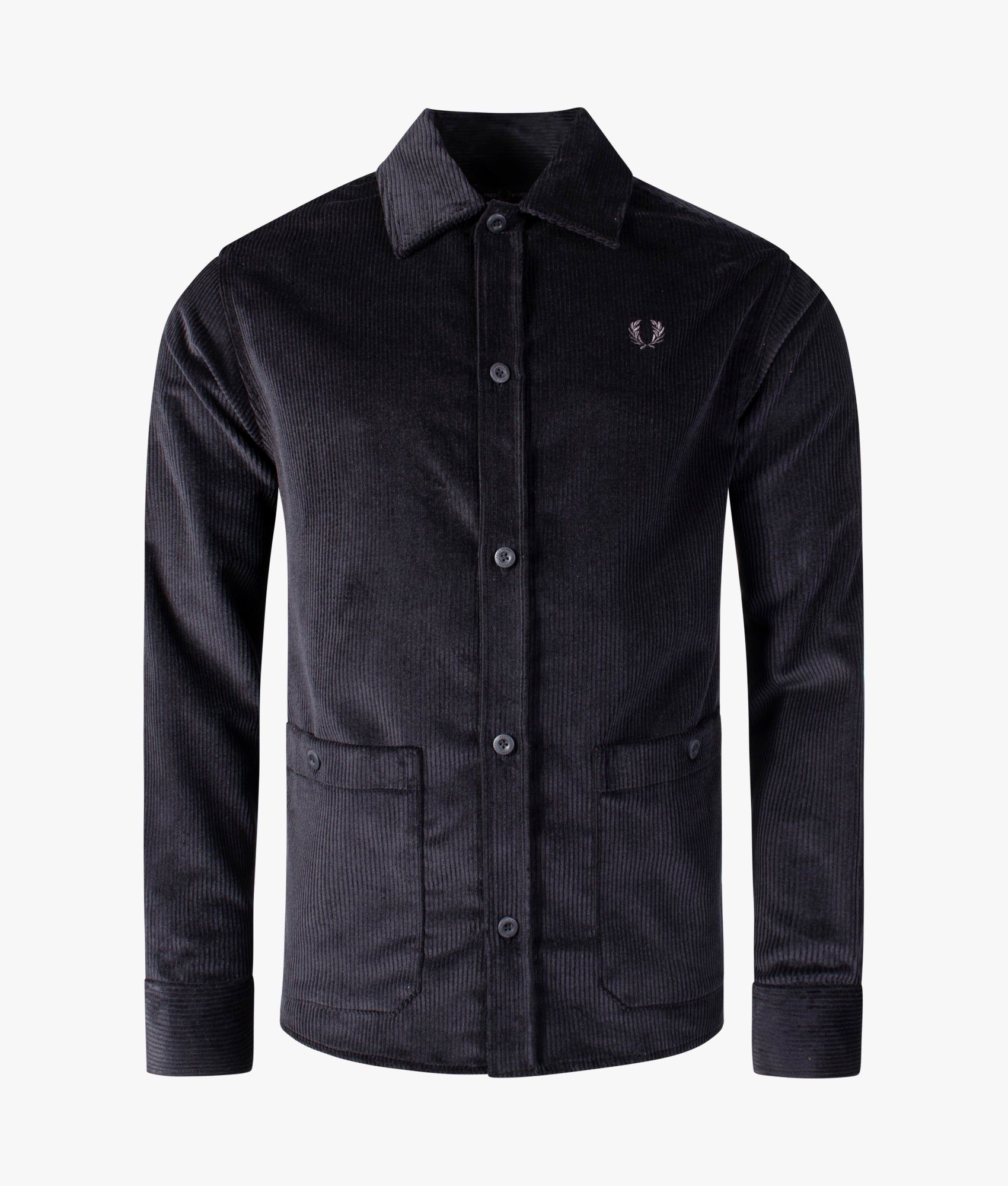 Corduroy-Overshirt-Black-Fred-Perry-EQVVS