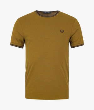 Twin-Tipped-T-Shirt-Dark-Caramel-Fred-Perry-EQVVS